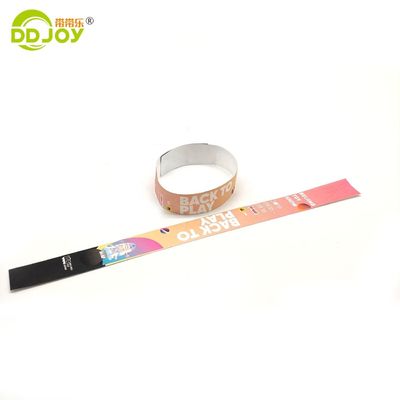 Colorful Printing Logo Disposable Tyvek Wristbands for Events Waterproof Paper Bracelets