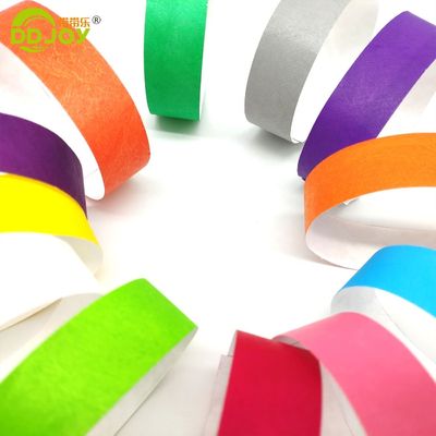 Tear-Resistant Tyvek Paper Wristbands for Wedding Celebrations 250*25mm and 250*19mm