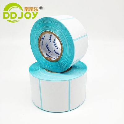 Custom Color Shipping Label Box Perforated Sticker Face PP Direct Printing Paper Rolls