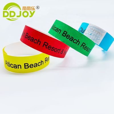 Custom Arm Band for Holiday Events Waterproof Disposable Paper Tyvek Wristband DDJOY