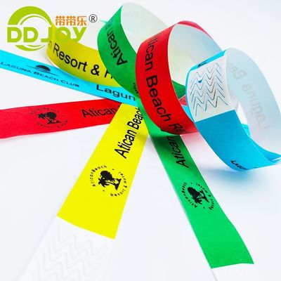 Custom Arm Band for Holiday Events Waterproof Disposable Paper Tyvek Wristband DDJOY