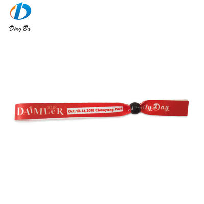 Custom Event Festival Party RFID Wristbands with Satin Fabric and Logo Text Printing