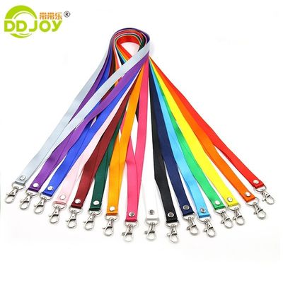 Thermal Transfer Printing Flat Polyester Single Custom Sublimation Lanyards With Logo