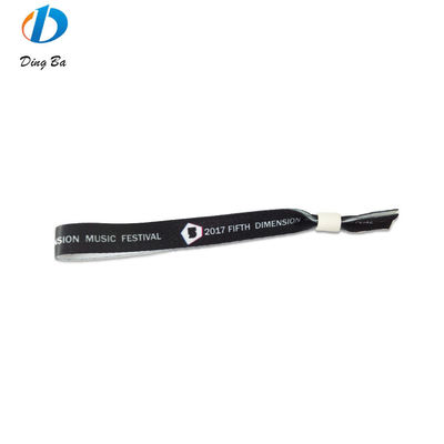 Custom Event Festival Party RFID Wristbands with Satin Fabric and Logo Text Printing