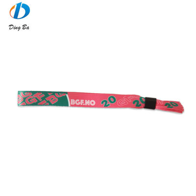 Custom Event Festival Party RFID Wristbands with Satin Fabric and Logo Text Printing
