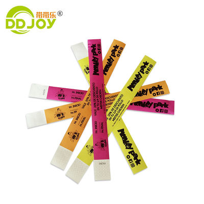 One Color Printing Tyvek Paper Wristbands for Party Festival Club School Park DDJOY-TW019