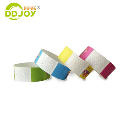 Custom Logo Dupont Paper Bracelet for Multipurpose Meeting Admission Jewelry Type Bangles