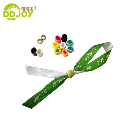 Customized Designs Woven Satin Fabric Bracelet Wristband for Sport Music Festival