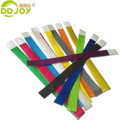 Customized 3/4 inch Paper Wristbands in Solid Color for VIP Club Admission at Events