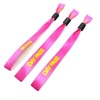 Custom Printed RFID Wristbands in Satin Fabric for Event and Festival Identification