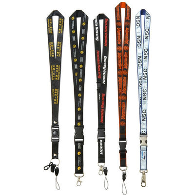 Custom Exhibition Lanyard with Dye Sublimation Printing and Personalized Keychain