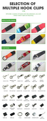 Custom Exhibition Lanyard with Dye Sublimation Printing and Personalized Keychain