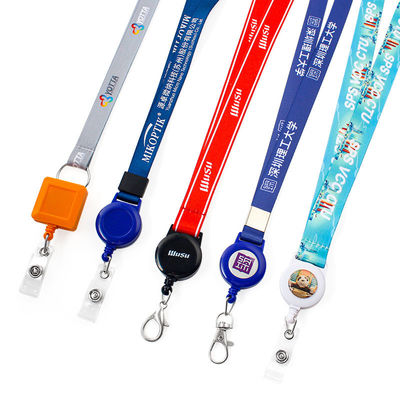 Custom Exhibition Lanyard with Dye Sublimation Printing and Personalized Keychain