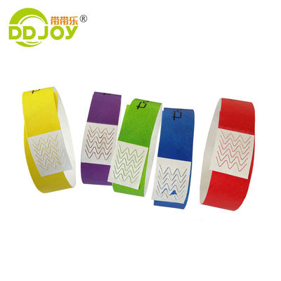 ISO9001 Certified Waterproof Tyvek Paper Bracelets for Event Identification and Entry