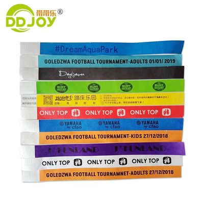 ISO9001 Certified Waterproof Tyvek Paper Bracelets for Event Identification and Entry