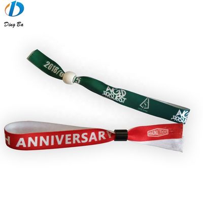 Custom Colorful Woven Festival Fabric Wristbands Perfect for Promotion Decorate Gifts