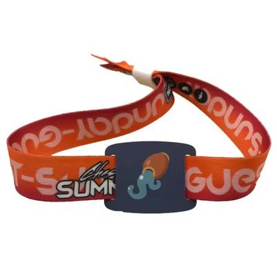 Children's RFID CHIP CUSTOM Plastic Button Wristbands for Festival Security Check