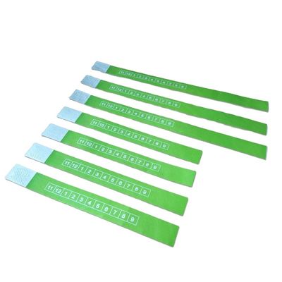 Monochrome/Double Color Printing Custom Tyvek Wristband for Festival Events and Festivals