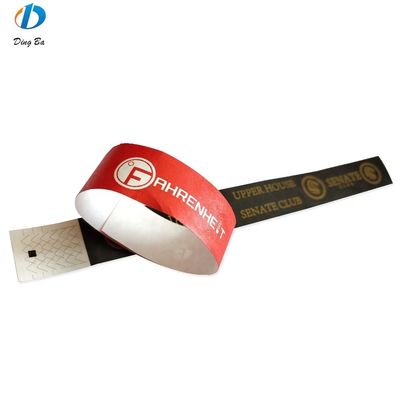 Gift Occasion Custom Paper Wristbands for Events Party 250mm Long Disposable Waterproof