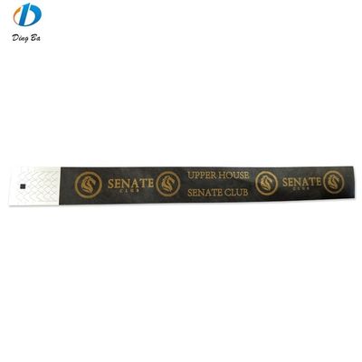 Gift Occasion Custom Paper Wristbands for Events Party 250mm Long Disposable Waterproof