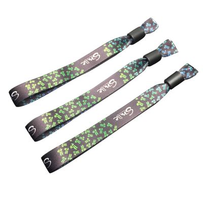 Event Festival Party RFID Wristbands in Satin Fabric with Custom Logo and Text