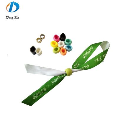 Concert Events Green Polyester Woven Fabric Personalized Customized Bracelets Bangles
