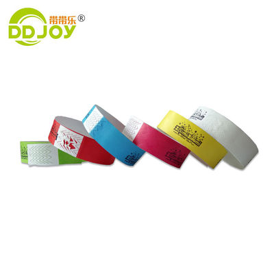 Solid Color Wristbands for Festivals and Parties Custom Waterproof Tyvek Wrist Band