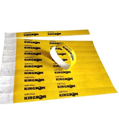 Printing As Request Target End User Adjustable Tyvek Paper Wristband with Serial Number
