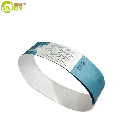 Printing As Request Target End User Adjustable Tyvek Paper Wristband with Serial Number