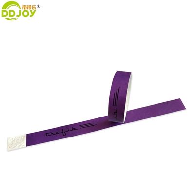 Unique Technique Festival Paper Bracelets for Children's Amusement Park Tyvek Wristbands