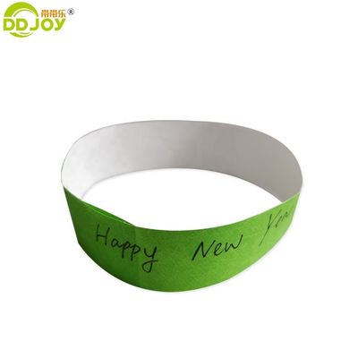 Unique Technique Festival Paper Bracelets for Children's Amusement Park Tyvek Wristbands