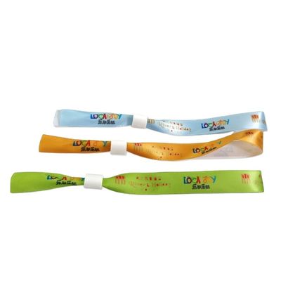 100pcs Sublimated Satin Ribbon Wristband for Festival Customized Gifts Promotion