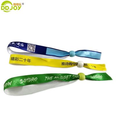 100pcs Sublimated Satin Ribbon Wristband for Festival Customized Gifts Promotion