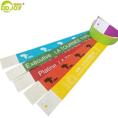 Leading of Tyvek Paper Wristbands/Bracelets for Festival Events Materials and Designs
