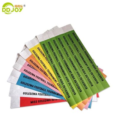 Affordable Custom Printed Tyvek Wristbands for Events and Parties Printing As Request