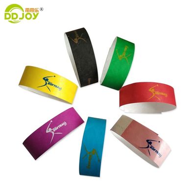 Affordable Custom Printed Tyvek Wristbands for Events and Parties Printing As Request