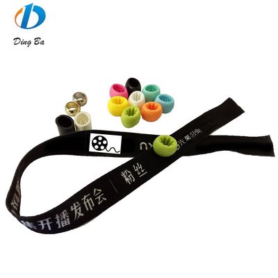 Fastener Fabric Woven Wristbands Ideal for Guest/Vendor/Media/Staff at Festivals