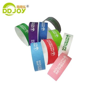 DDJOY Custom Tyvek Material Party Unisex 3/4 Inch Wristbands Unisex Party Accessory