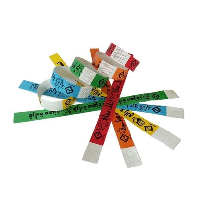 Unisex Cartoon Tyvek Wristbands for Custom Logo Printing at Favor Events Party Items