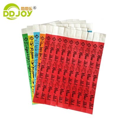 Unisex Cartoon Tyvek Wristbands for Custom Logo Printing at Favor Events Party Items