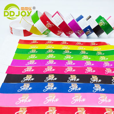 Custom Event Wristband Holiday Events One Color Printing Vinyl Bracelets for Party