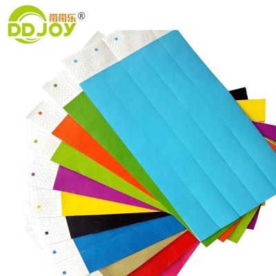 DDJOY 3/4 inch Plain Solid Neon color Dupont Tyvek Wristbands for club and bar Yellow