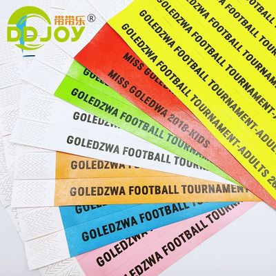 Custom Events Wristbands Fast Shipment via DHL FEDEX UPS TNT EMS Dupont Paper/Tyvek