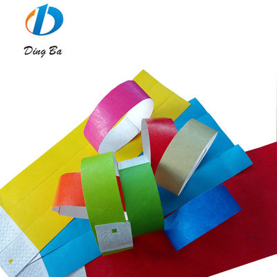 3/4 inch Plain No Logo Paper Bracelets Tyvek Wristband Essential Bangles Jewelry Type