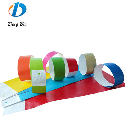 3/4 inch Plain No Logo Paper Bracelets Tyvek Wristband Essential Bangles Jewelry Type