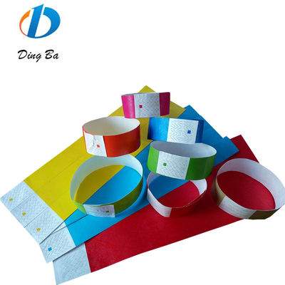 3/4 inch Plain No Logo Paper Bracelets Tyvek Wristband Essential Bangles Jewelry Type
