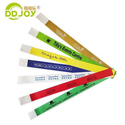 Custom Tickets Wrist Band / Bracelet None Pearl Type Composite Paper Plastic Materials