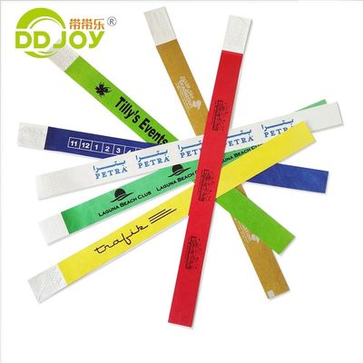 Custom Tickets Wrist Band / Bracelet None Pearl Type Composite Paper Plastic Materials