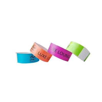 Unisex Concert Party Waterproof Paper Material Ticket Wristband with Custom Print