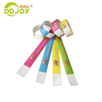 Unisex Concert Party Waterproof Paper Material Ticket Wristband with Custom Print